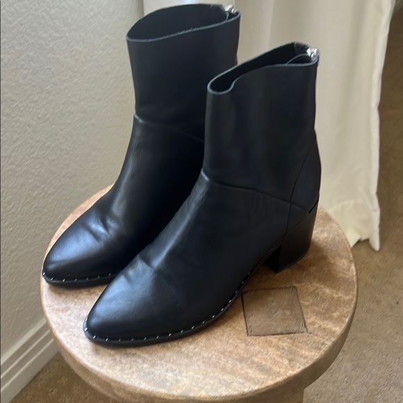 Treasure & Bond Farrah Black Studded Booties - Picture 2 of 6